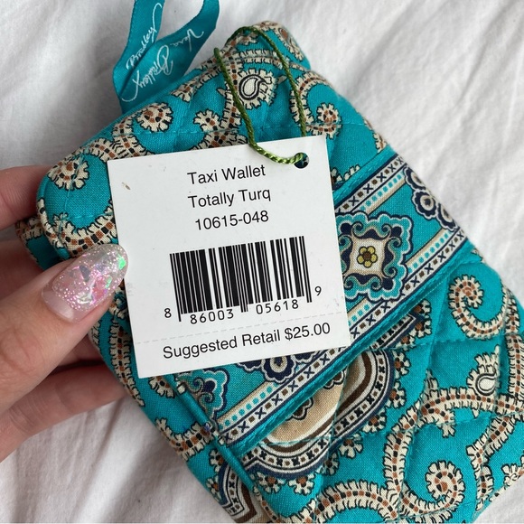 vera bradley totally turq taxi wallet 🩵 - Picture 2 of 7